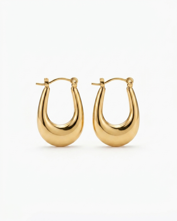 Aros Acero Dorado
