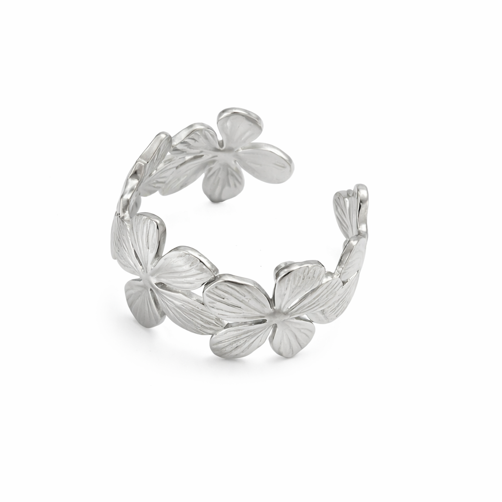Anillo Flores Acero