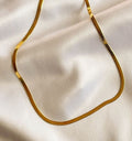 Cadena Snake Acero Dorado