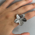 Anillo Flor Acero