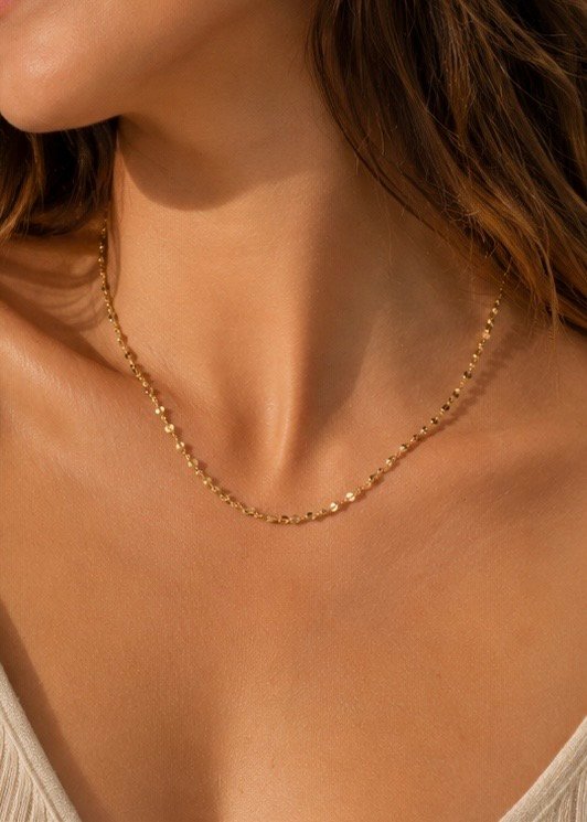 Cadena Basic Acero Dorado