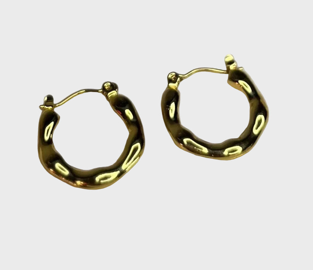 Aros Acero Dorado