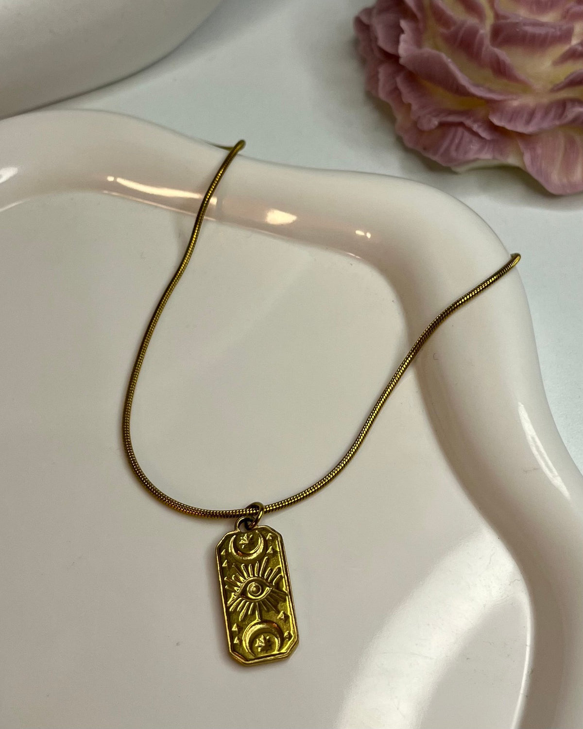 Cadena Estilo Vintage Acero Dorado