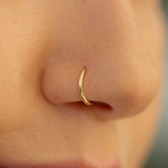 Piercing Arito Nariz Acero Dorado