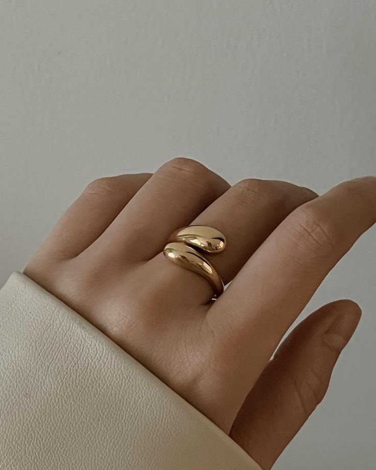 Anillo Acero Dorado