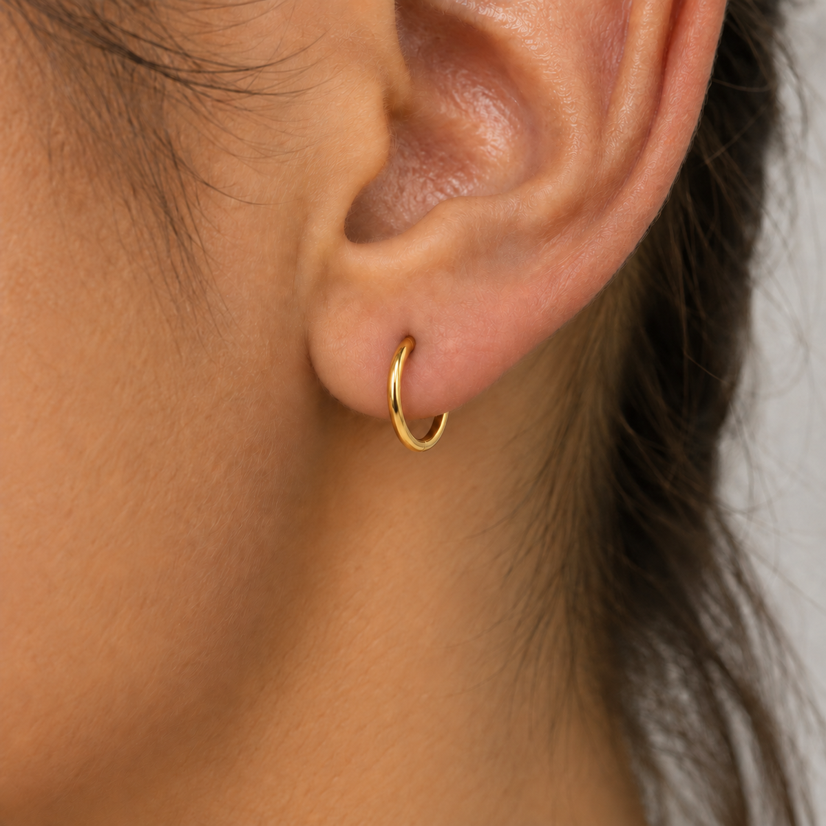 Piercing Aro Acero Dorado