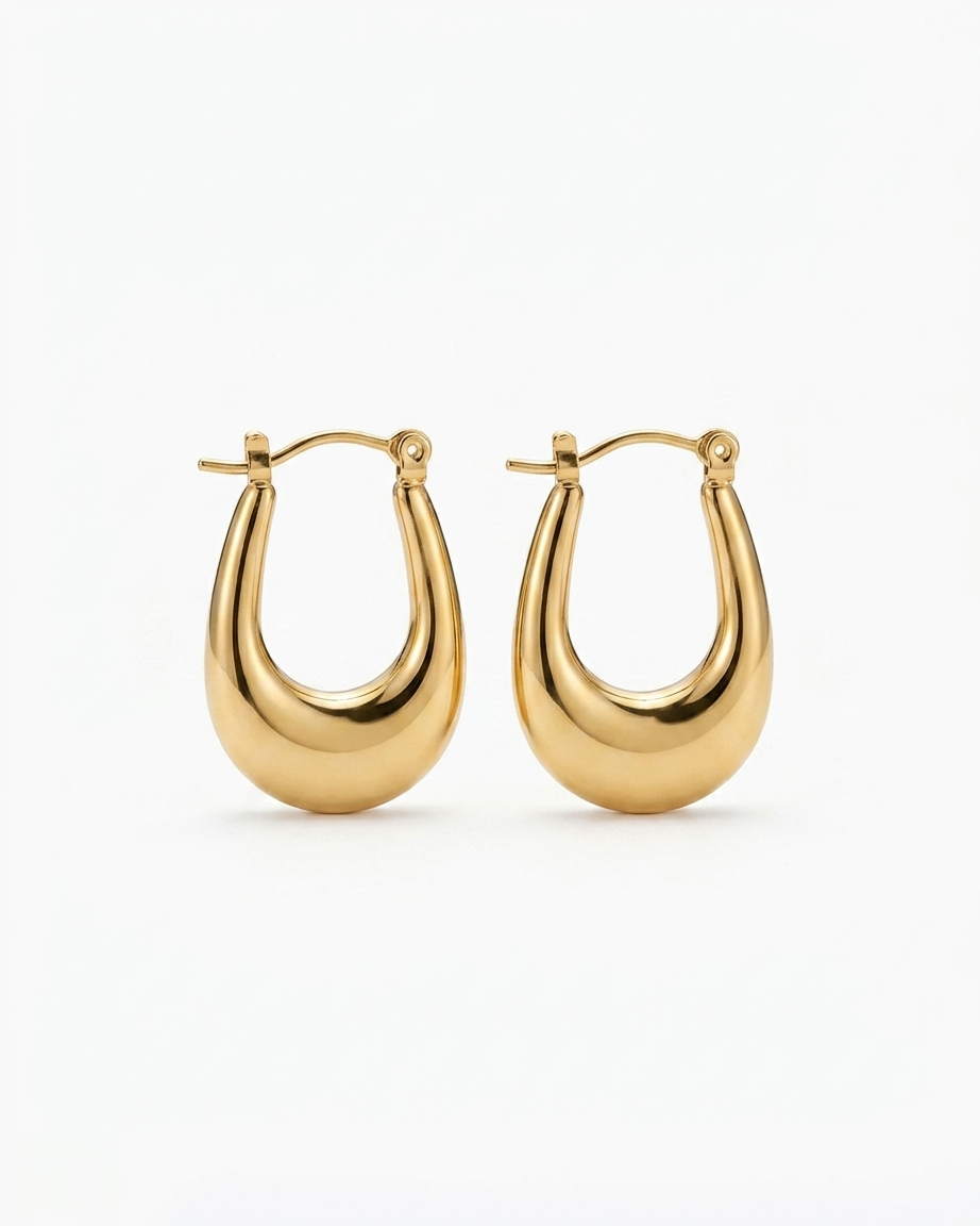 Aros Acero Dorado