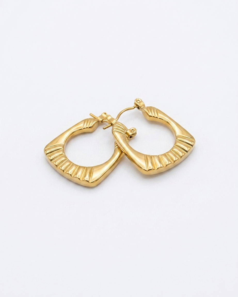 Aros Acero Dorado