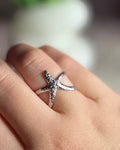 Anillo Estrella de Mar Acero