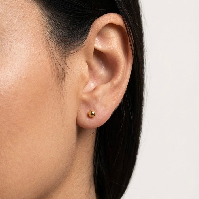 Piercing Mini Acero Dorado