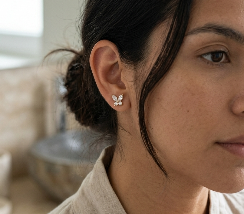 Piercing Mini Acero Dorado