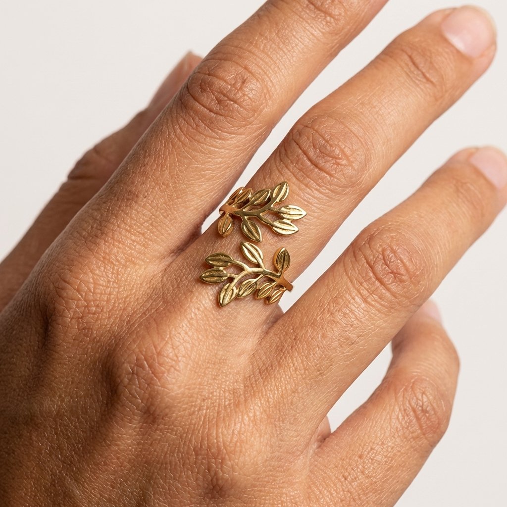 Anillo Acero Dorado