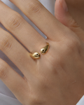Anillo Acero Dorado