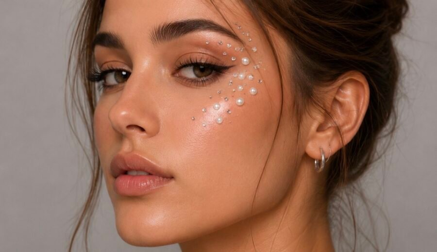 Brillos autoadhesivos para maquillaje